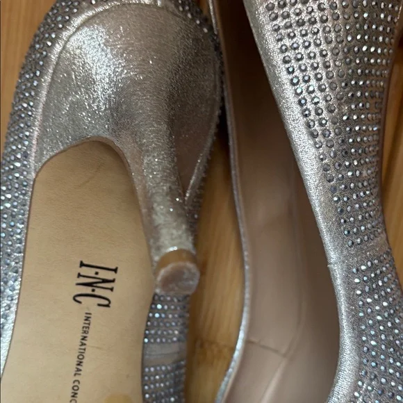 INC International Concepts Silver Crystal-Accented Stiletto Pumps - Picture 13 of 15